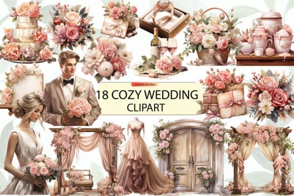 Download Cozy Wedding Decorations Clipart Bundle - Wedding decorations Collection