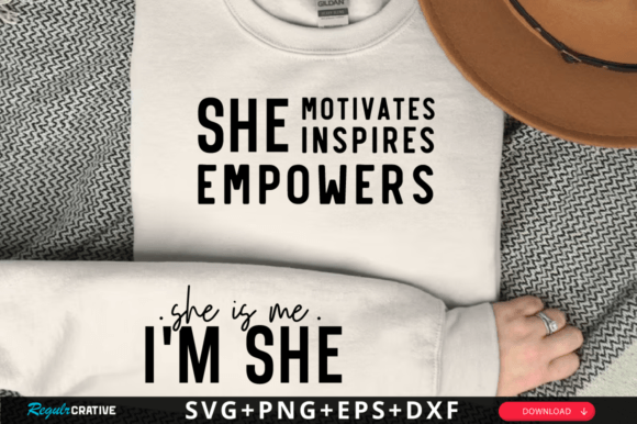 Download She is Me I'm She Sleeve Svg Design - Premium Resources