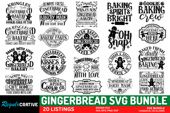 Download Gingerbread SVG Bundle - Gingerbread svg Collection